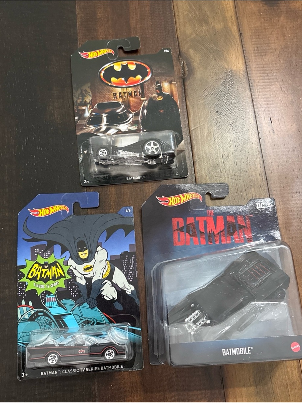 Hot Wheels Batman Lot Of 3 Diecast Batmobiles